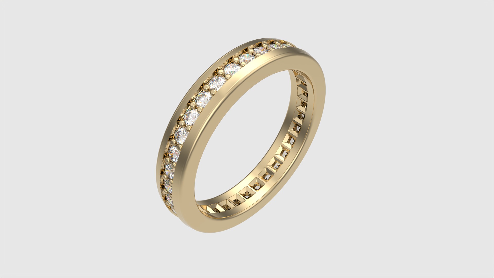 Refined Channel Set Eternity Ring JDBCo 3D print model_25