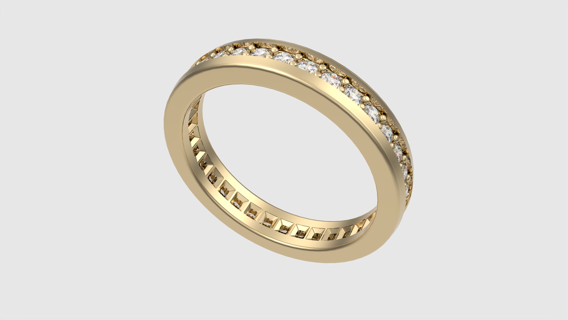 Refined Channel Set Eternity Ring JDBCo 3D print model_18