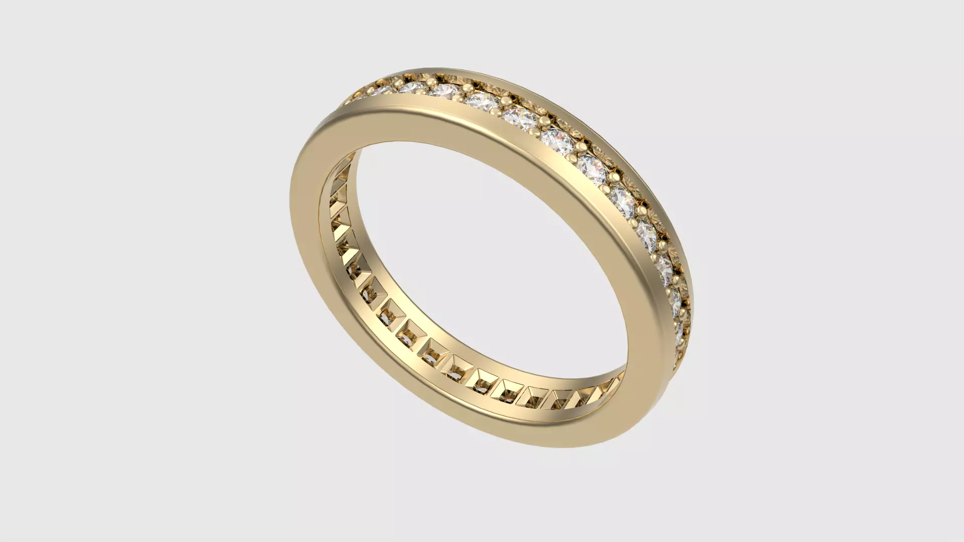 Refined Channel Set Eternity Ring JDBCo 3D print model_0