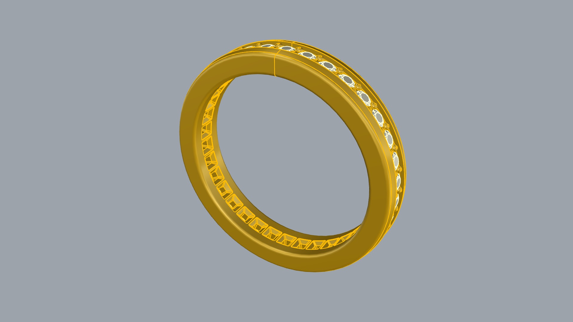 Refined Channel Set Eternity Ring JDBCo 3D print model_7