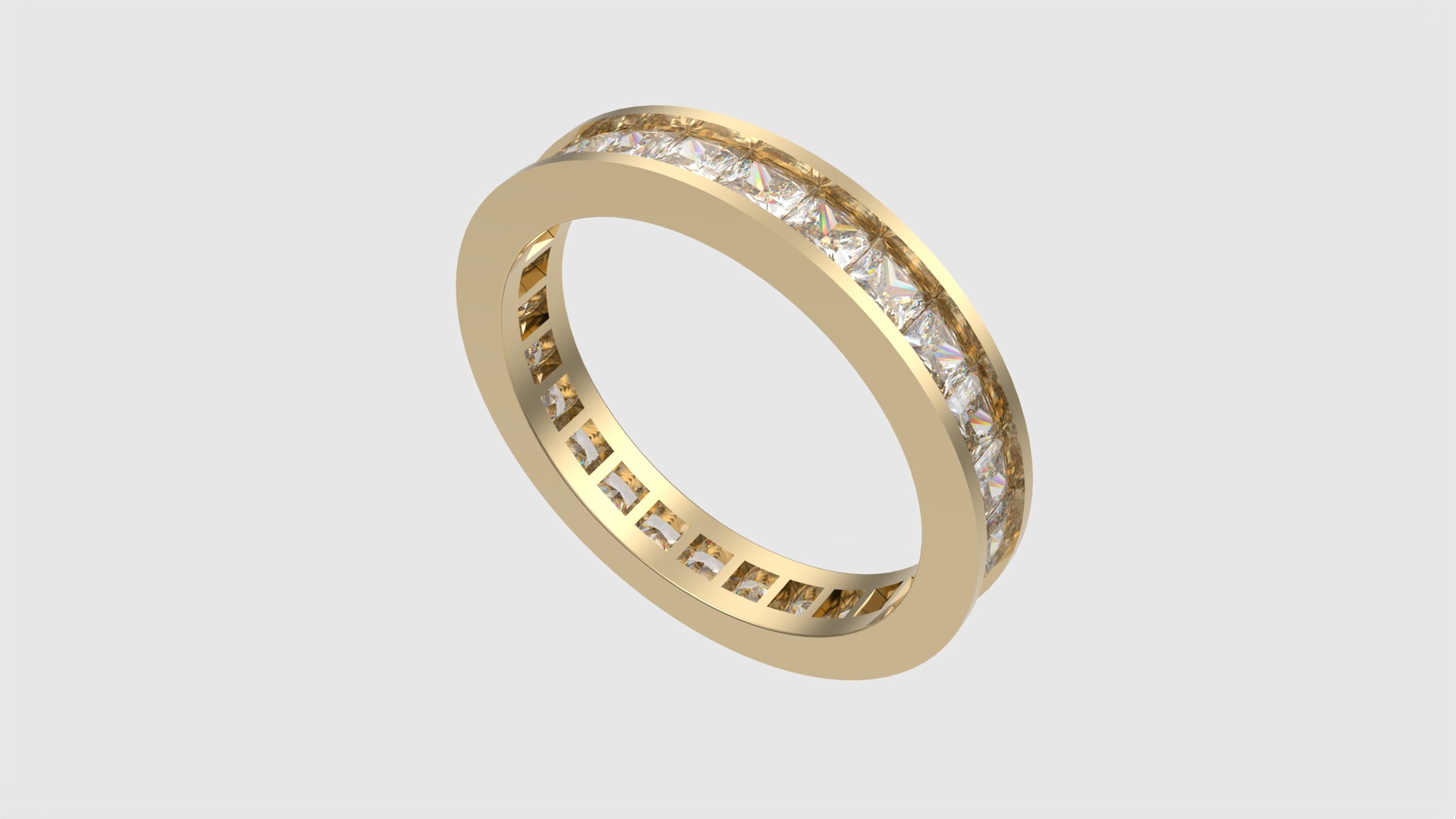 Luxurious Channel Set Eternity Ring JDBCo 3D print model_29