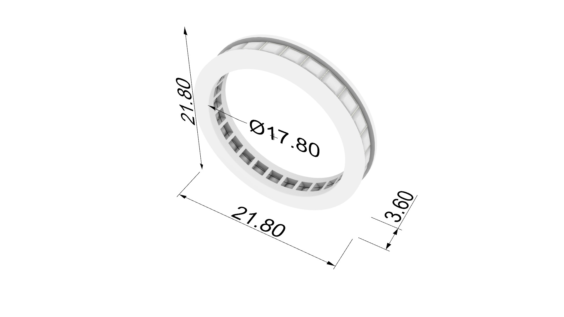 Luxurious Channel Set Eternity Ring JDBCo 3D print model_1