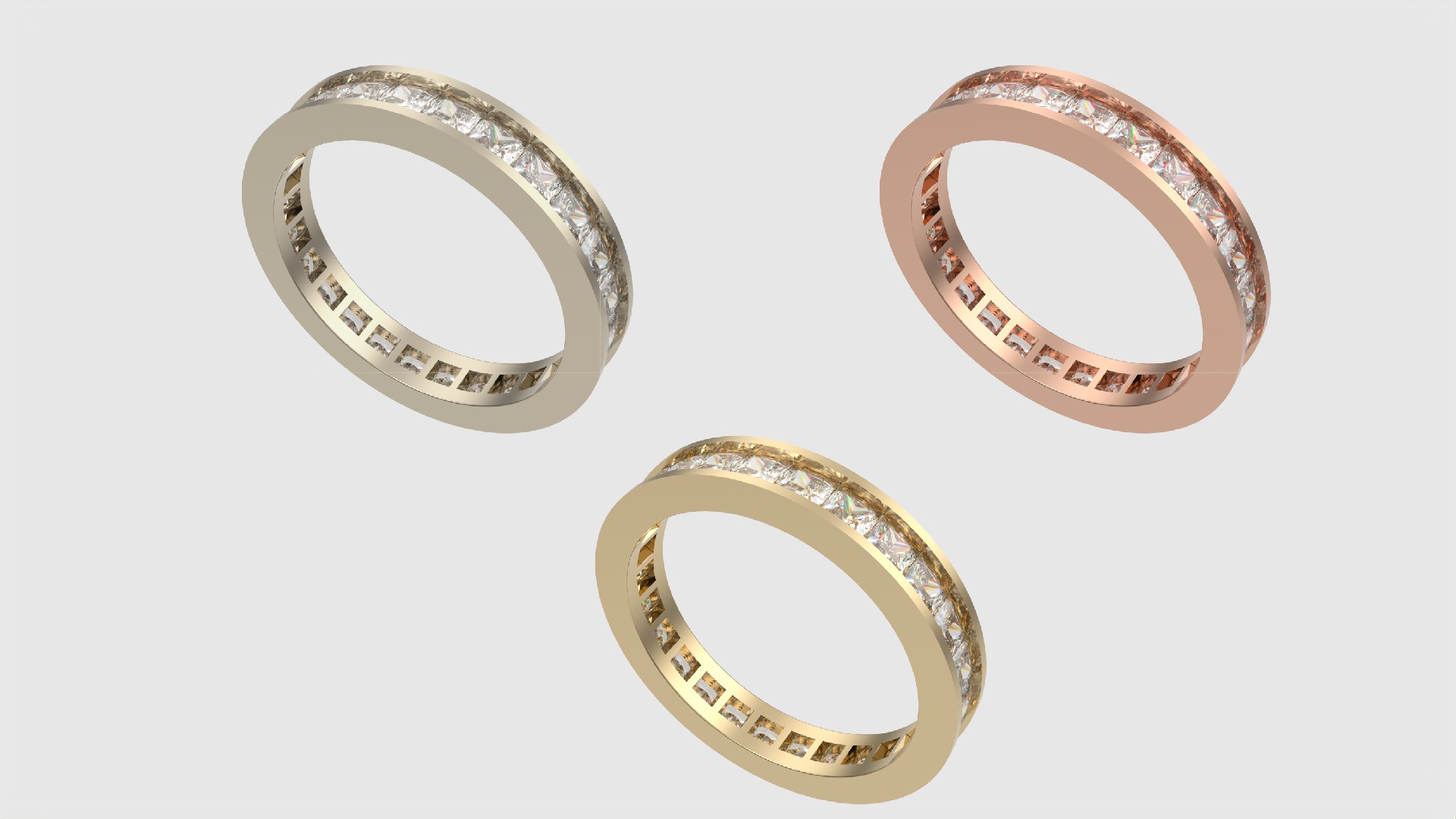 Luxurious Channel Set Eternity Ring JDBCo 3D print model_2