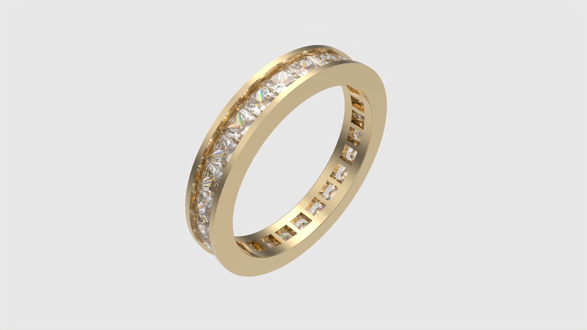 Luxurious Channel Set Eternity Ring JDBCo 3D print model_25