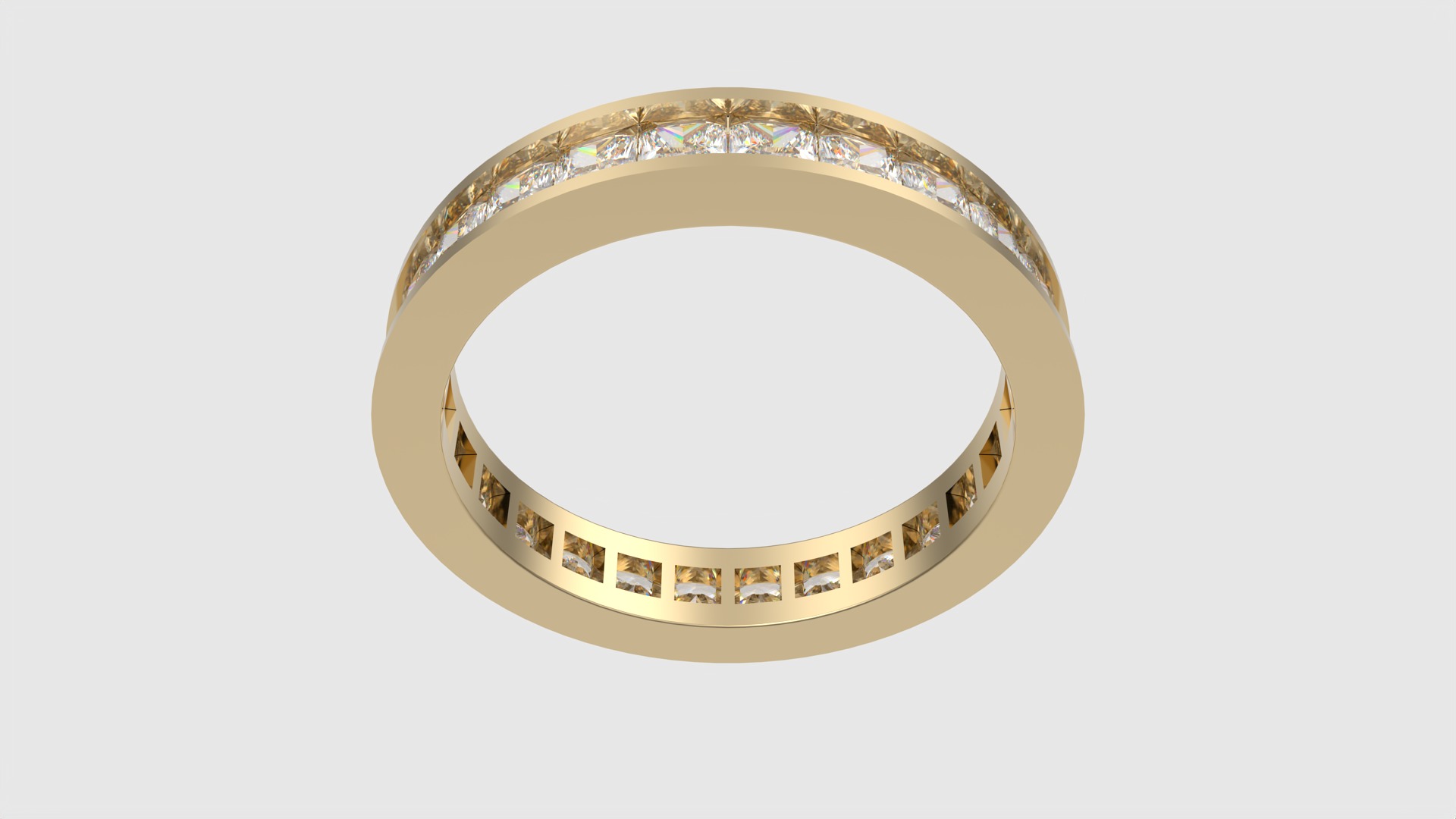 Luxurious Channel Set Eternity Ring JDBCo 3D print model_16