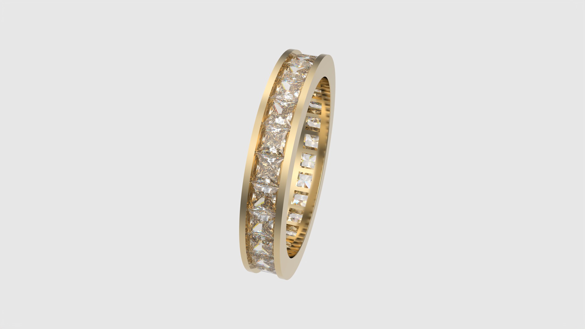 Luxurious Channel Set Eternity Ring JDBCo 3D print model_19