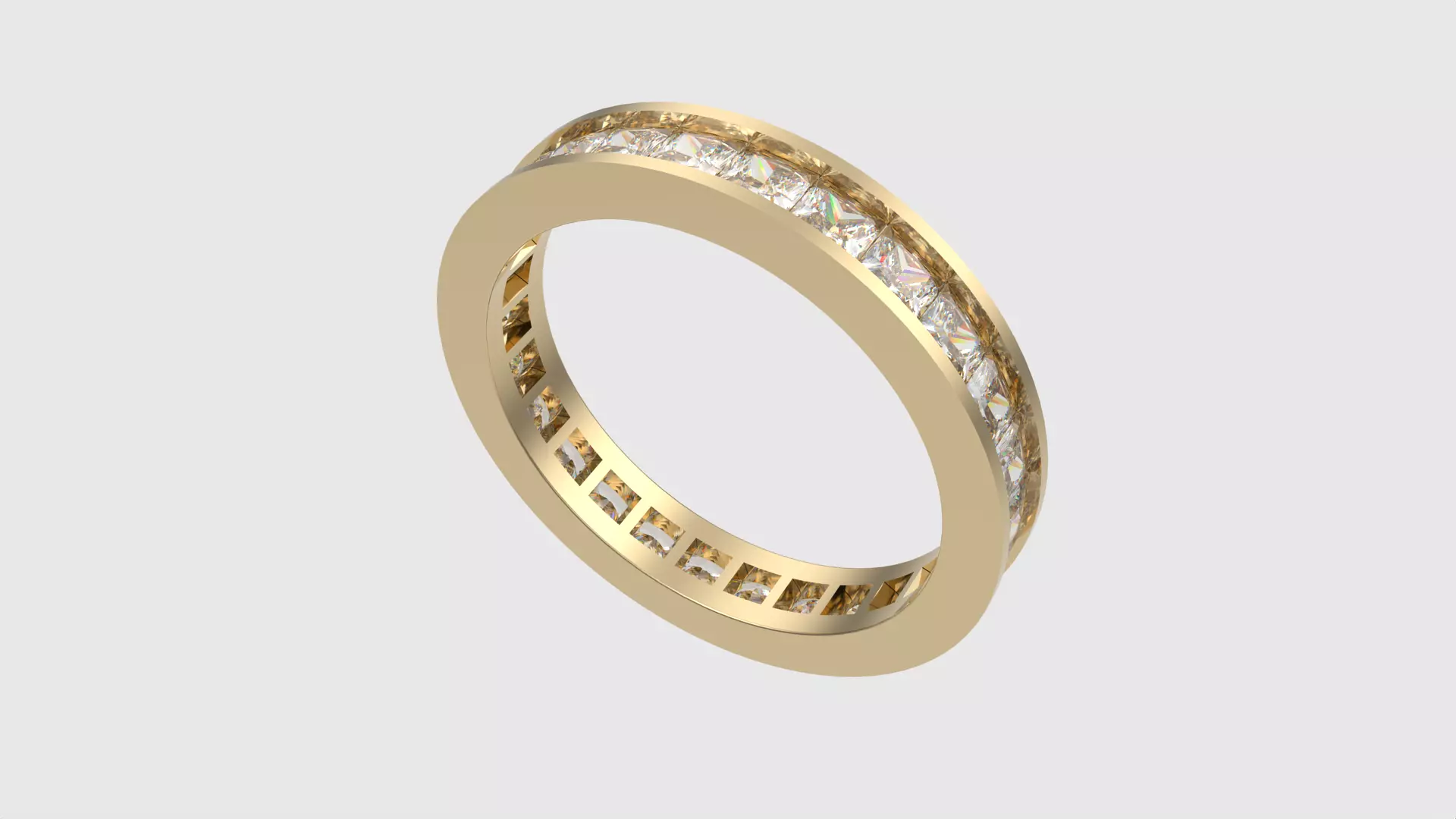 Luxurious Channel Set Eternity Ring JDBCo 3D print model_0
