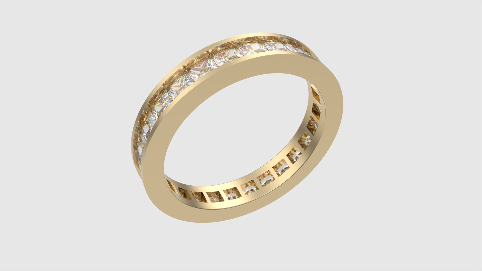 Luxurious Channel Set Eternity Ring JDBCo 3D print model_17