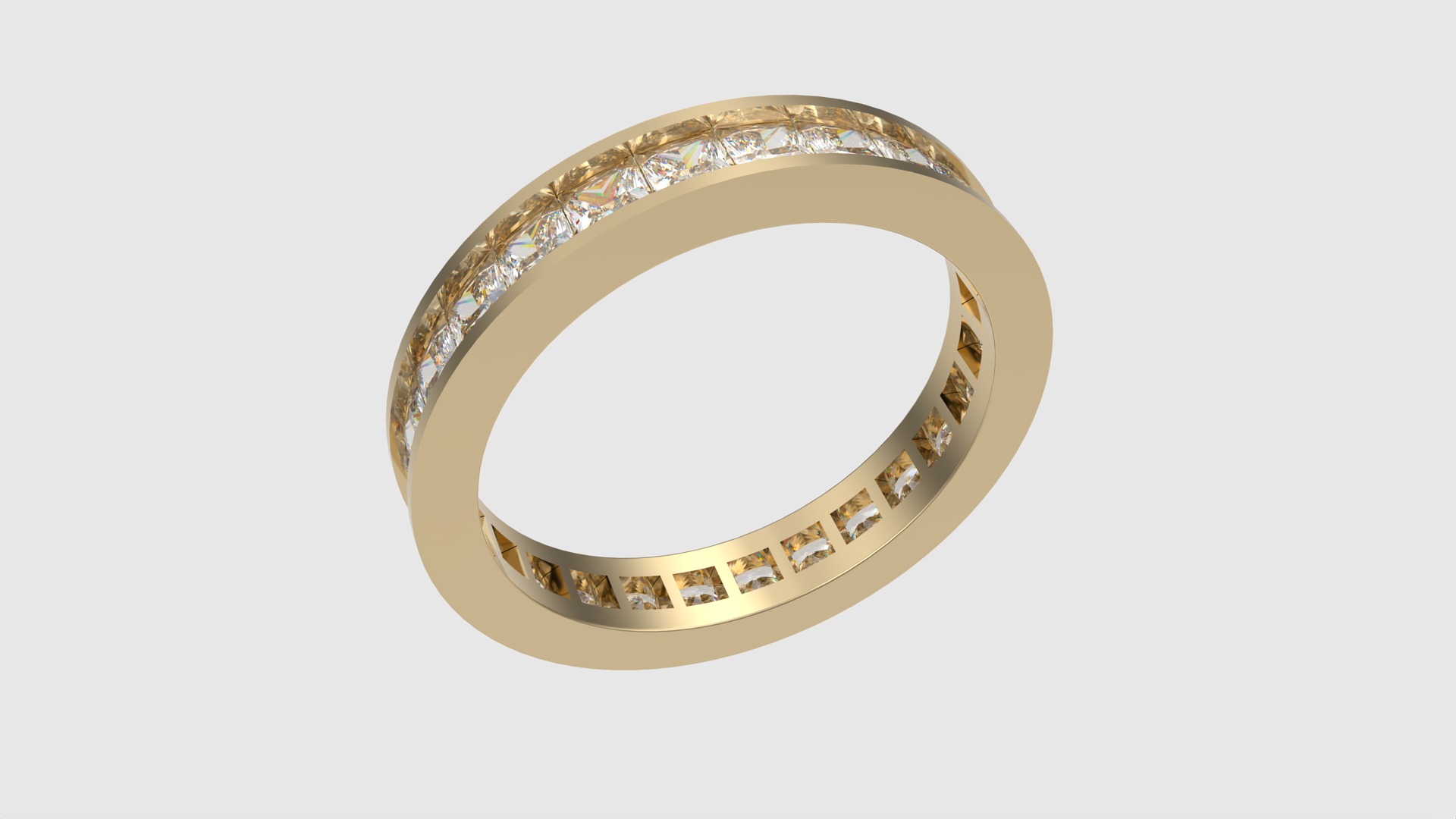 Luxurious Channel Set Eternity Ring JDBCo 3D print model_24