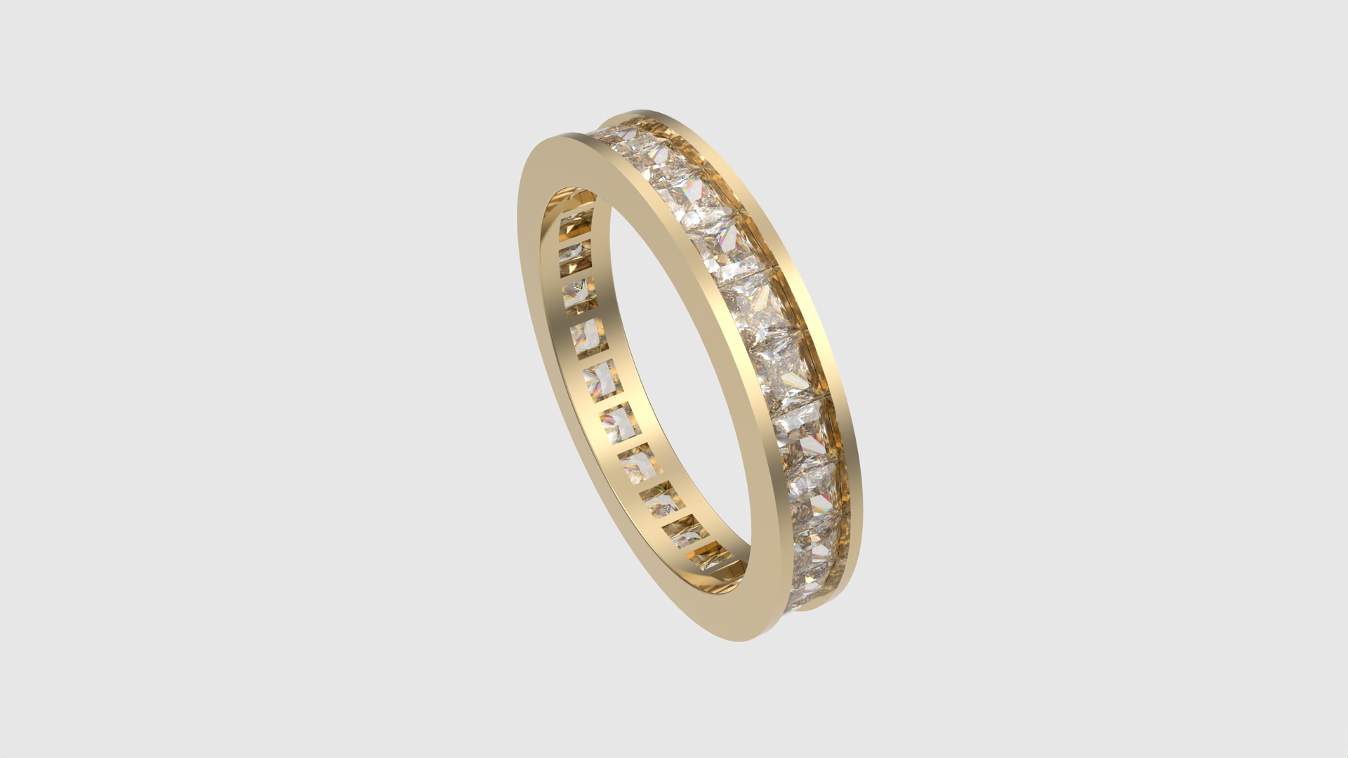 Luxurious Channel Set Eternity Ring JDBCo 3D print model_28