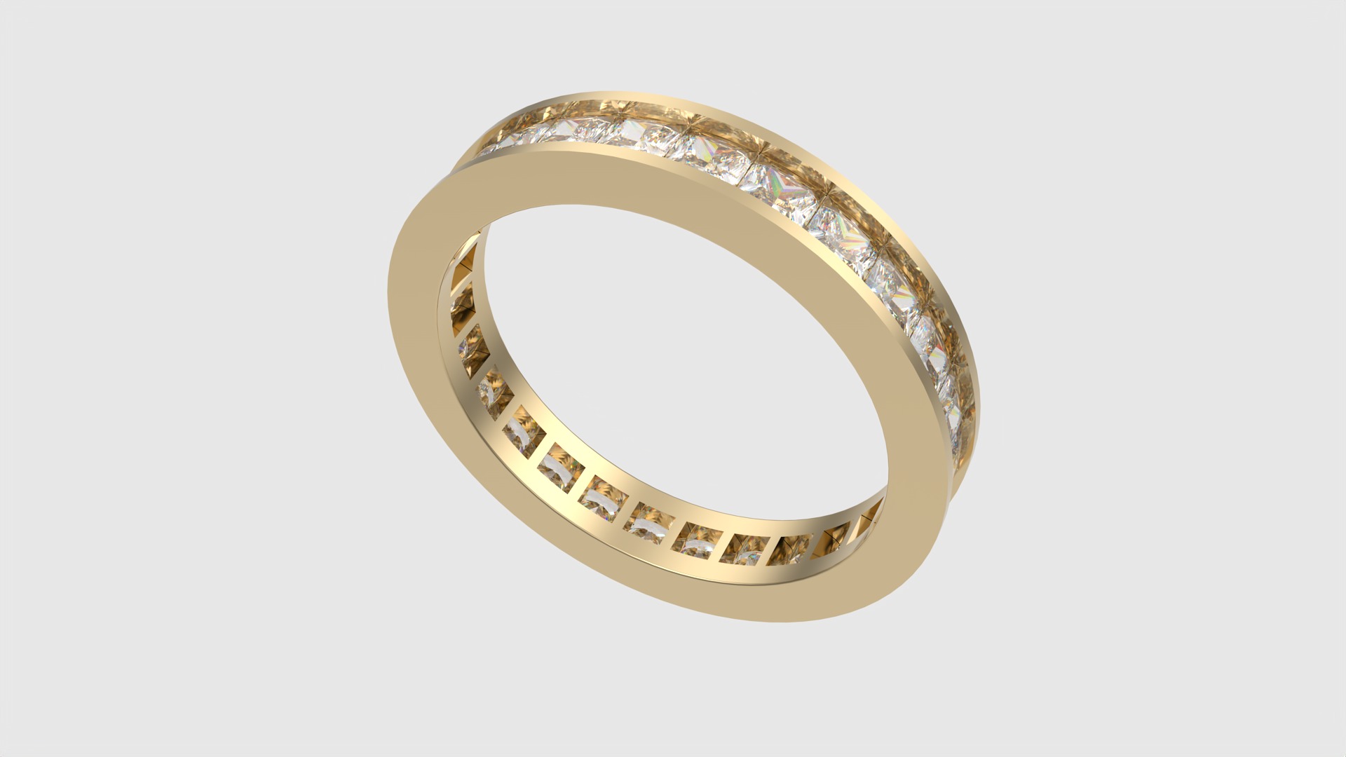 Luxurious Channel Set Eternity Ring JDBCo 3D print model_15