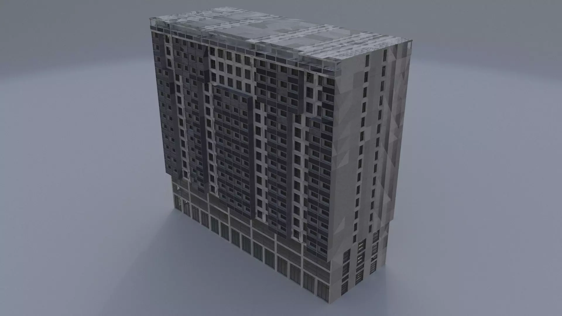 BuildingofficeA 3D model_0