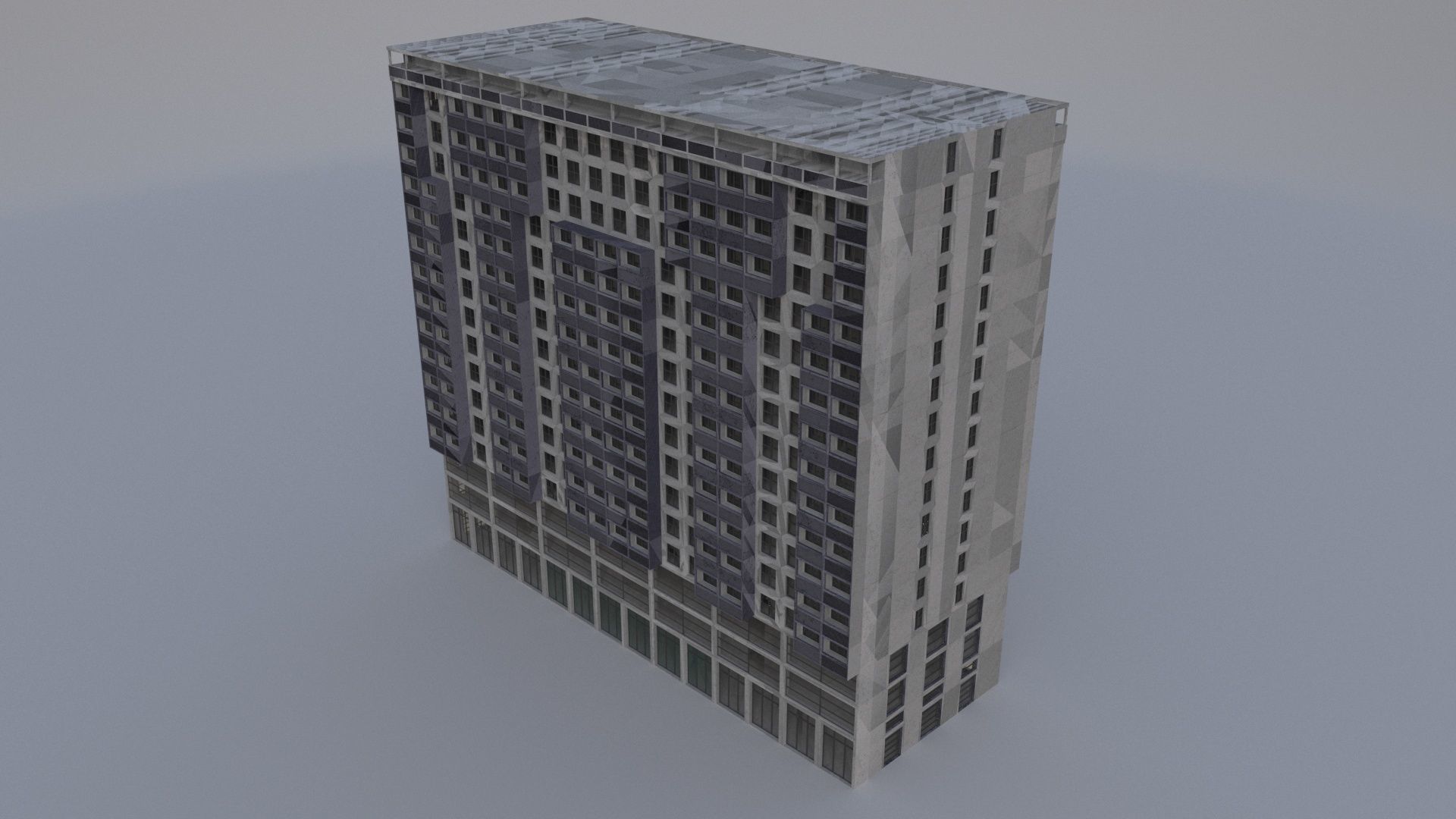 BuildingofficeA 3D model_3