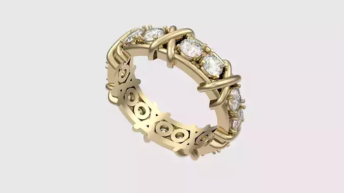 Crossed Eternity Ring JDBCo