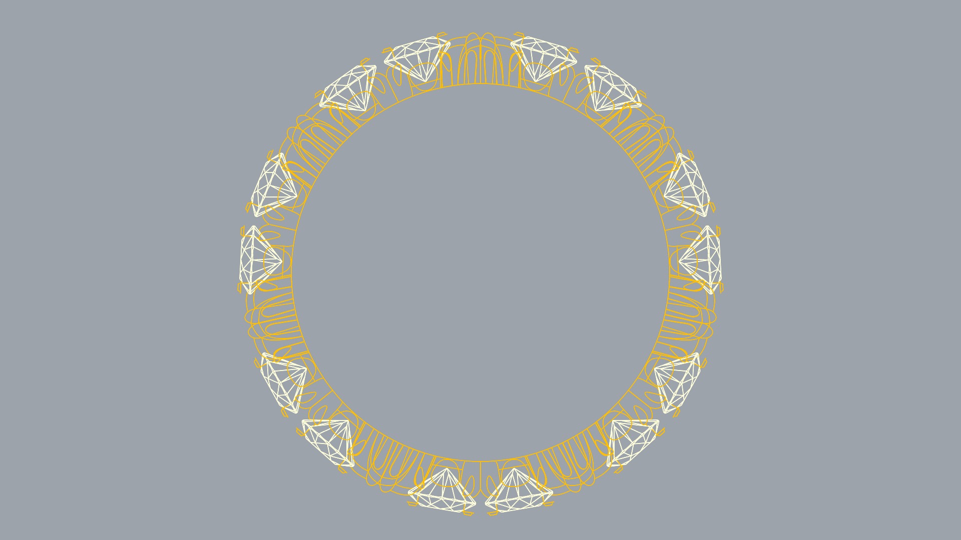 Crossed Eternity Ring JDBCo 3D print model_10