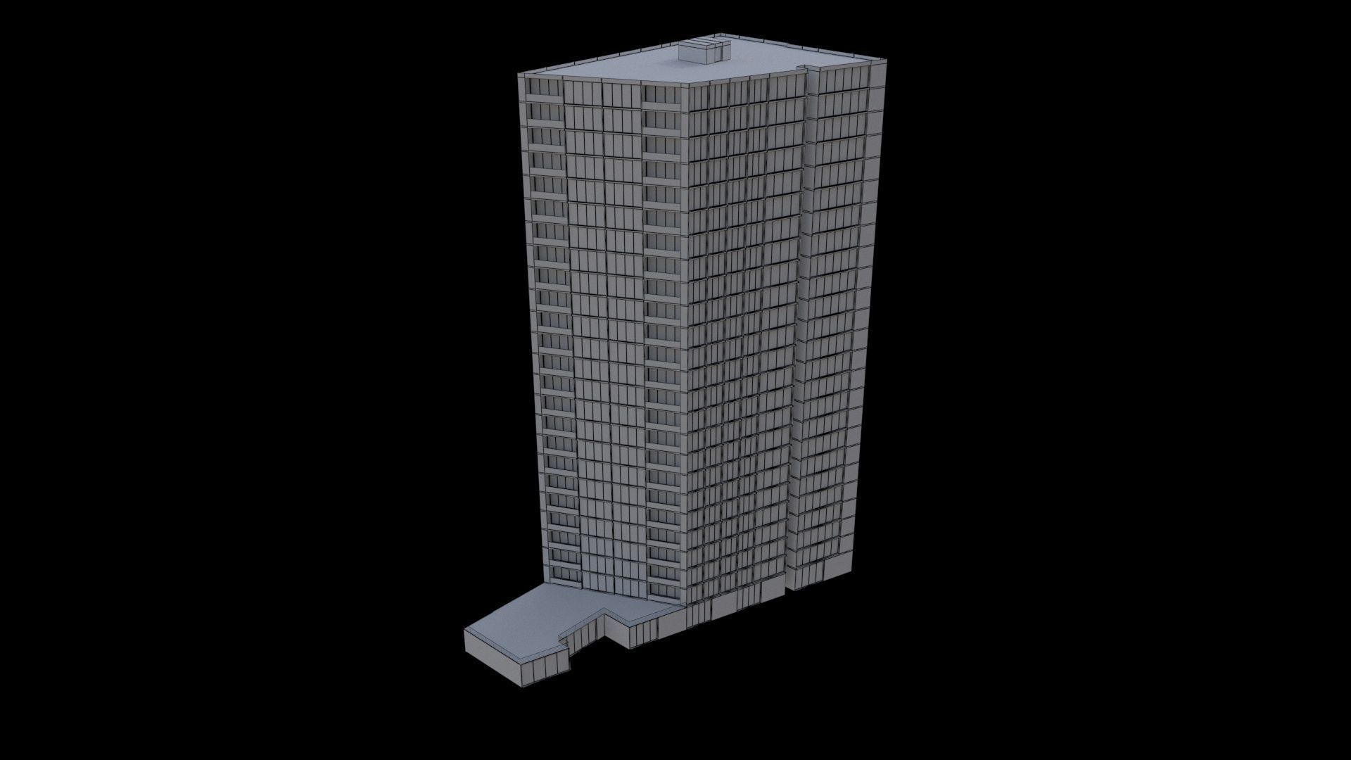 BuildingofficeK 3D model_6