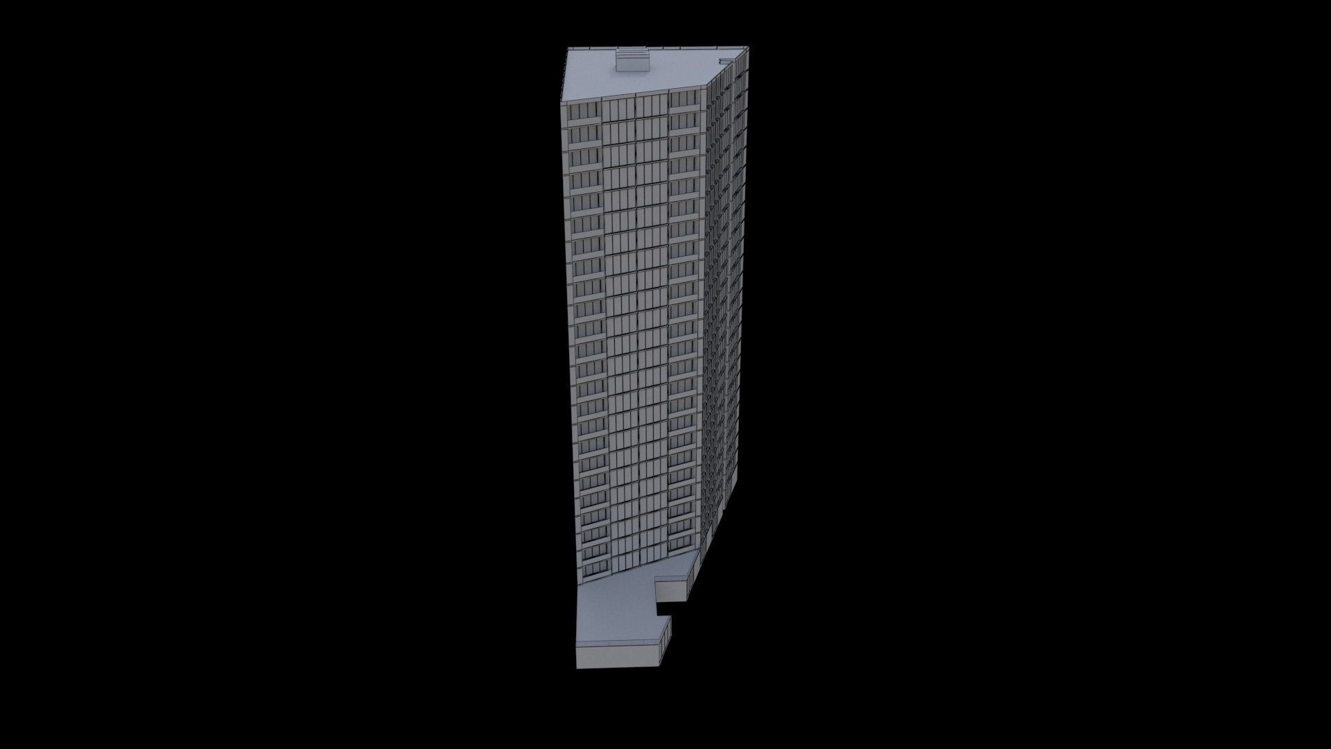 BuildingofficeK 3D model_5