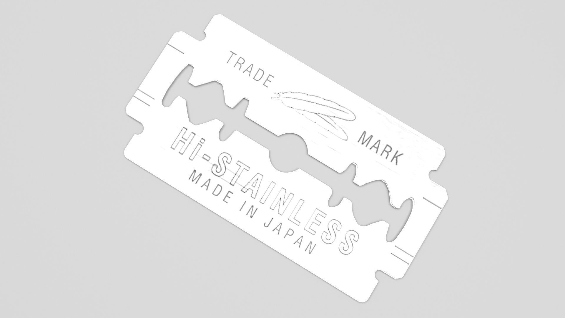 Razor Blade 3D model_1