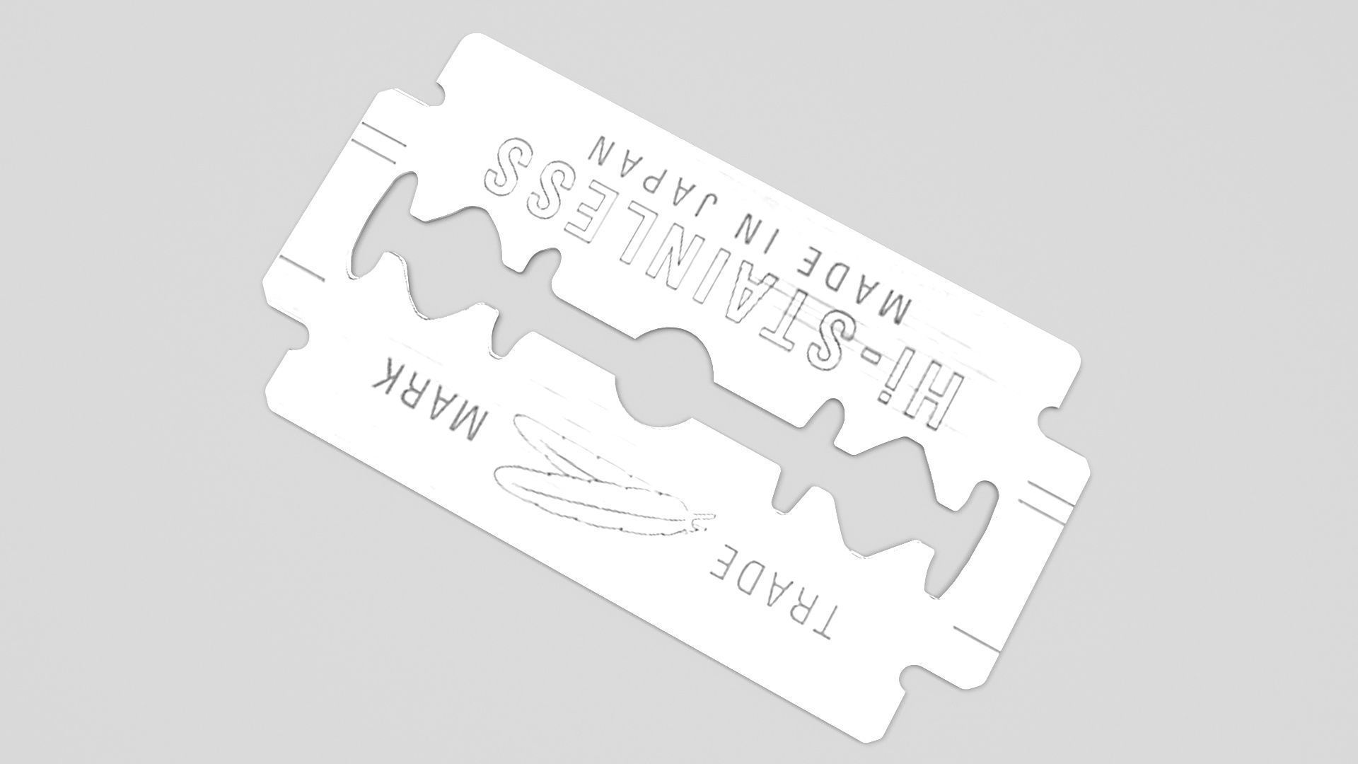 Razor Blade 3D model_4