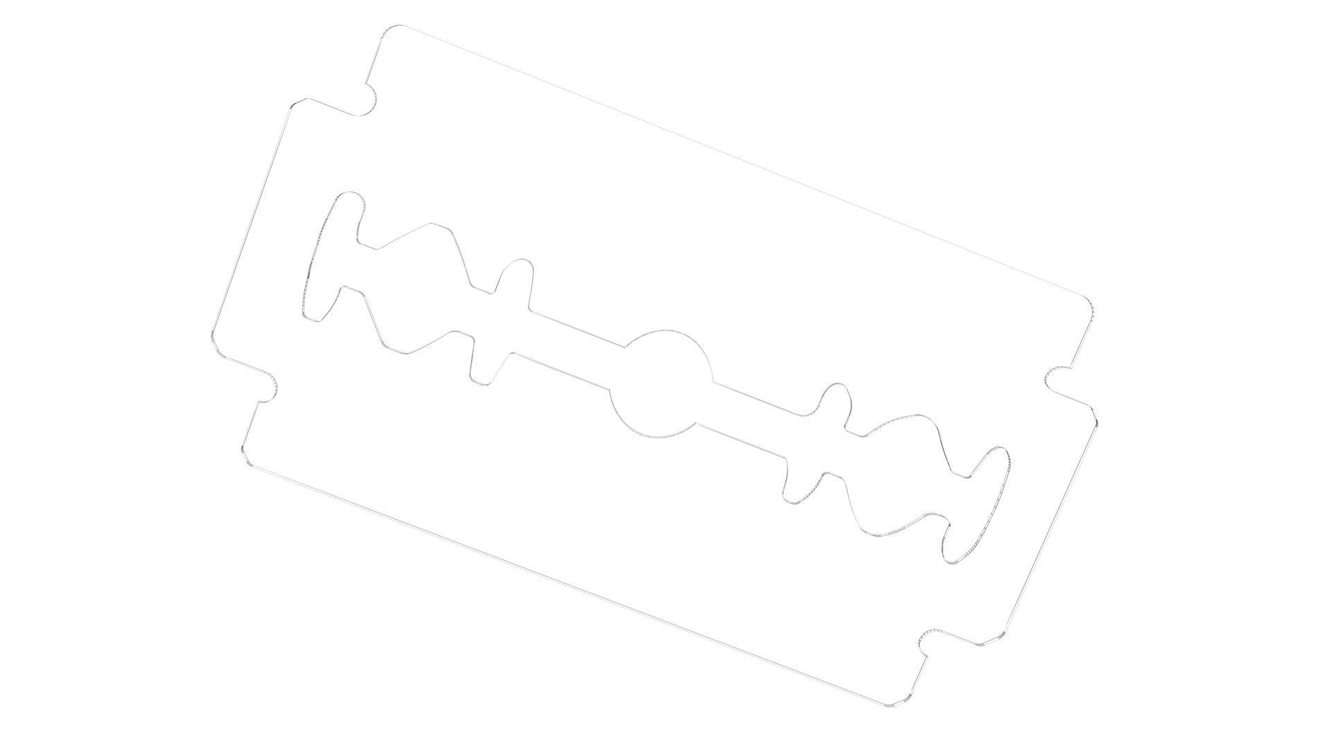 Razor Blade 3D model_22