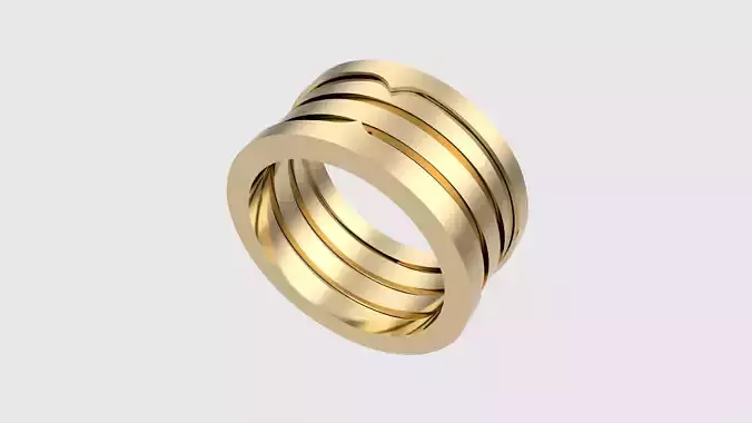 Modern Layered Band Ring JDBCo