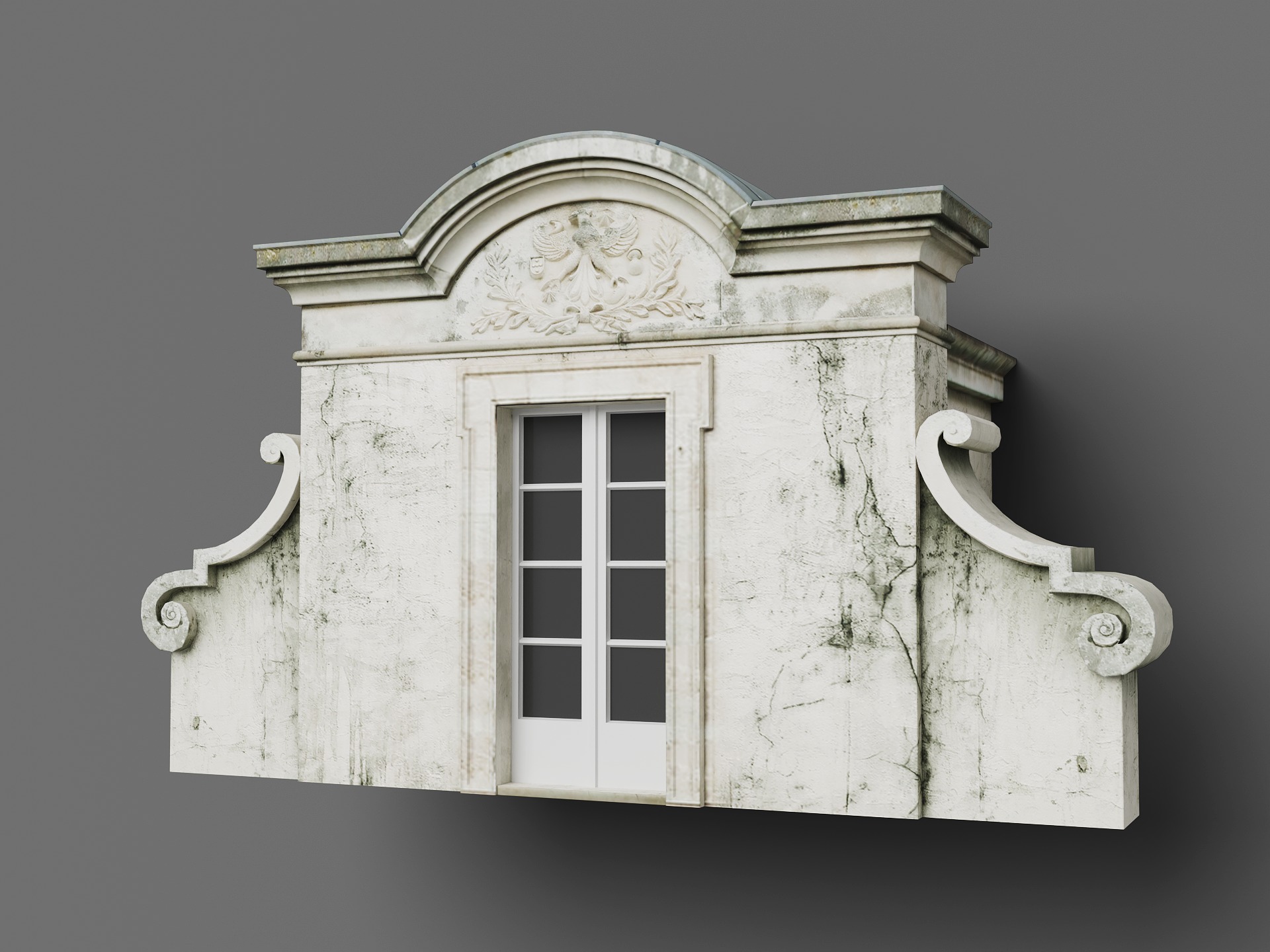 Collection of Classical Dormer Windows Low-poly 3D model_3