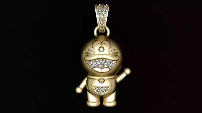 DORAEMON CARTOON ANIMATION PENDANT 3D PRINTABLE MODEL 3D print model