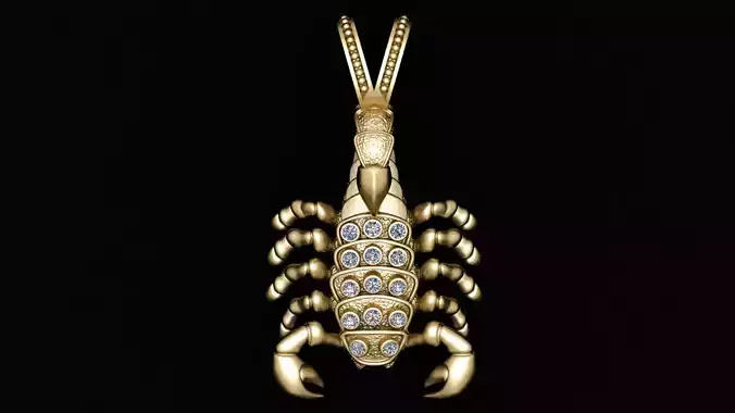 SCORPIO PENDANT 3D PRINTABLE MODEL