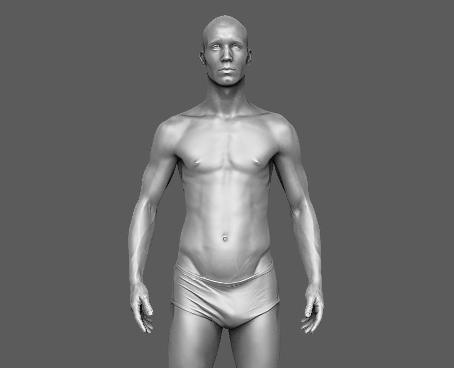 Man Body  3D print model_24