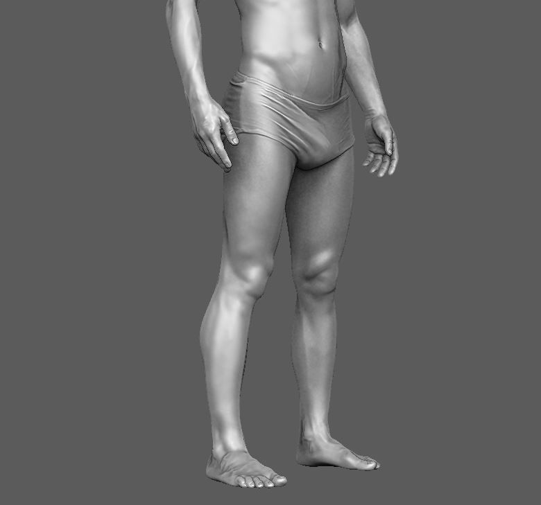 Man Body  3D print model_46