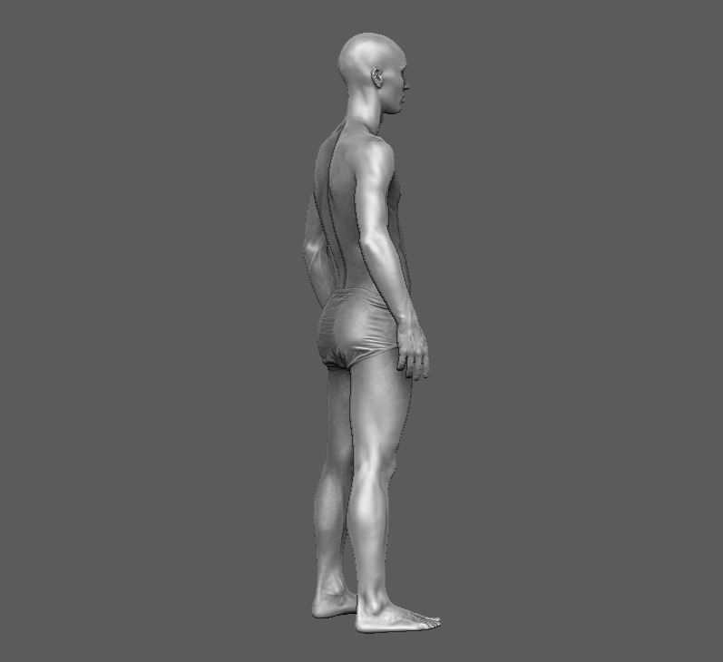 Man Body  3D print model_11