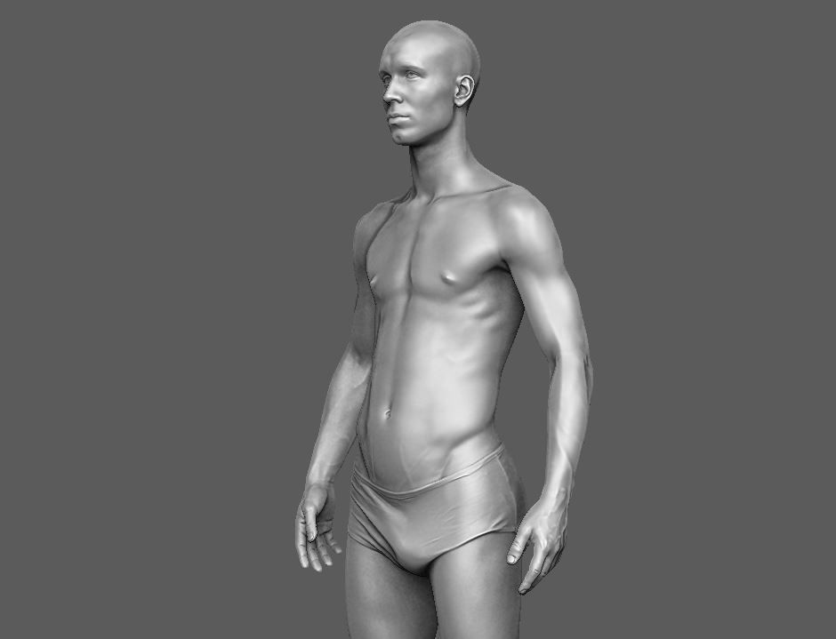 Man Body  3D print model_26