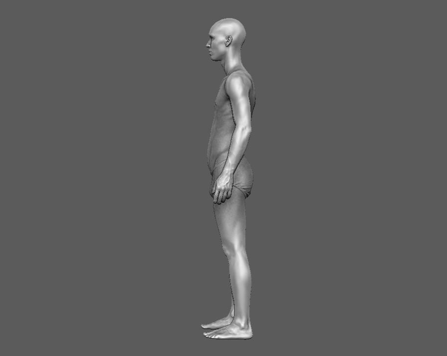 Man Body  3D print model_4