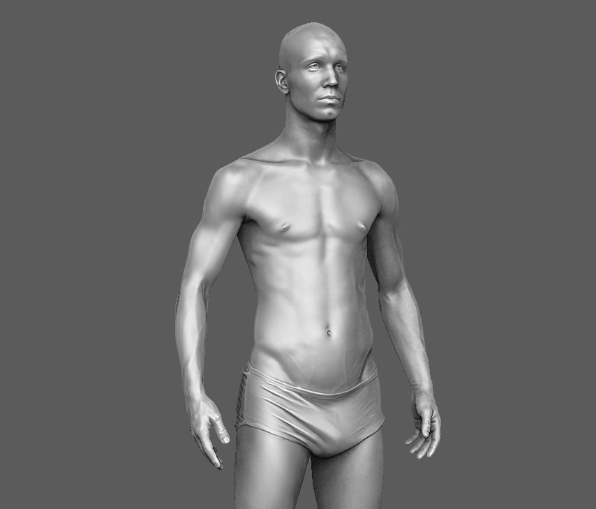Man Body  3D print model_37