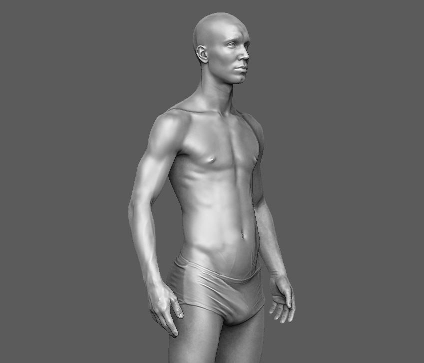 Man Body  3D print model_36