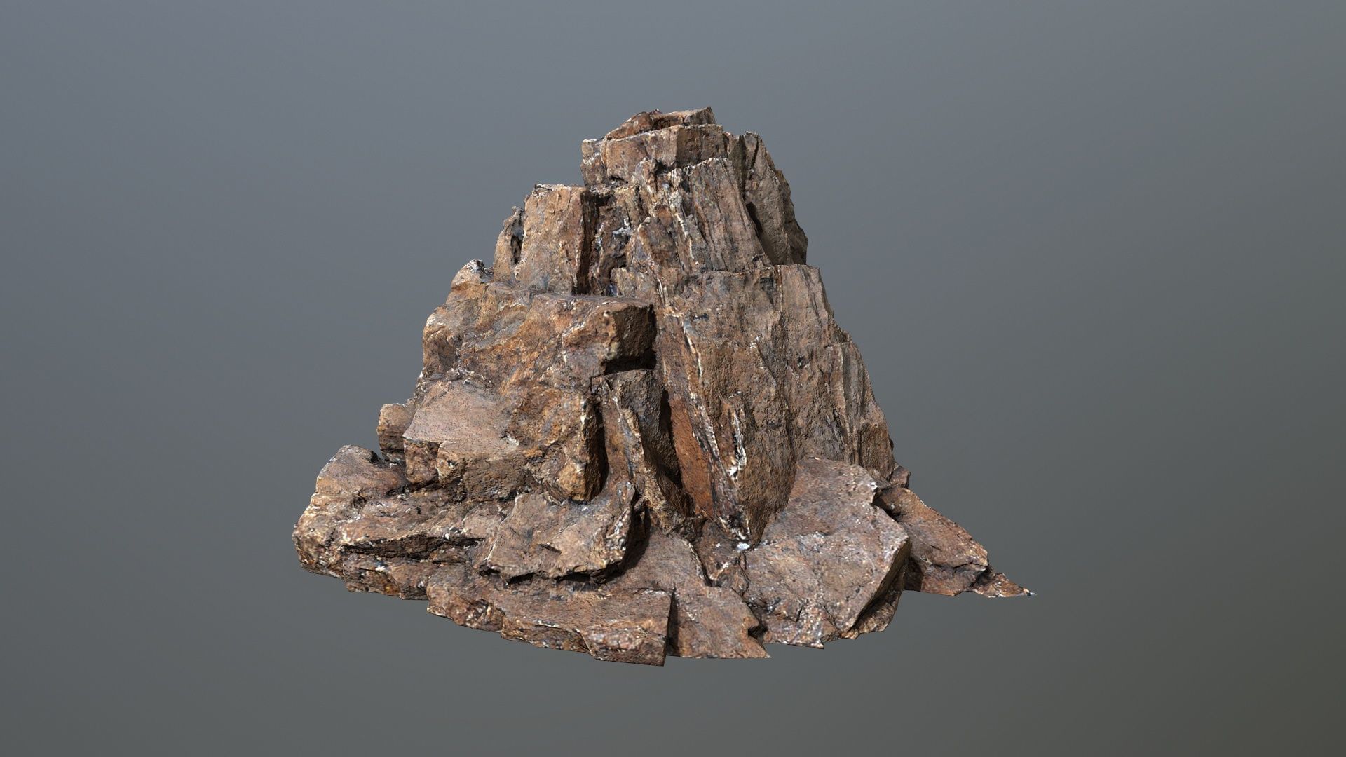 desert rocks Low-poly 3D model_10