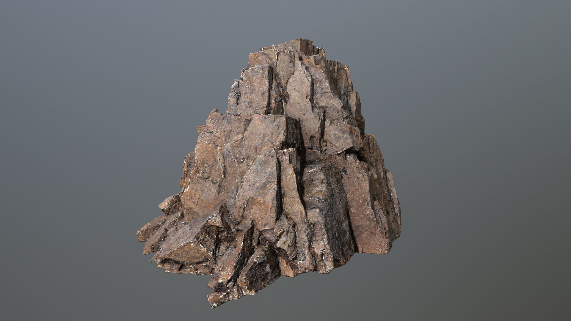 desert rocks Low-poly 3D model_3