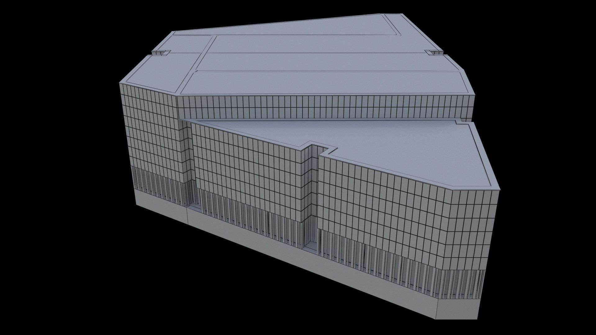 BuildingofficeX 3D model_6