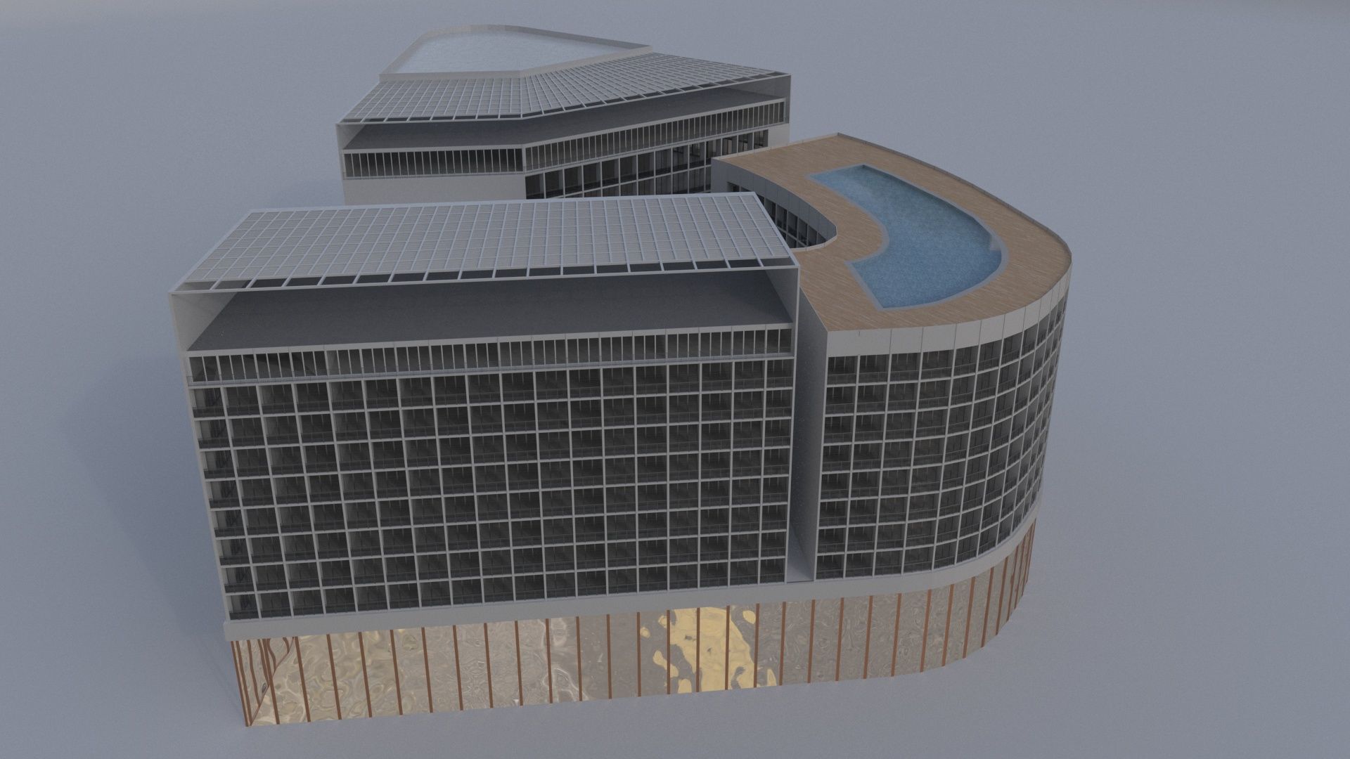 BuildingofficeY 3D model_2