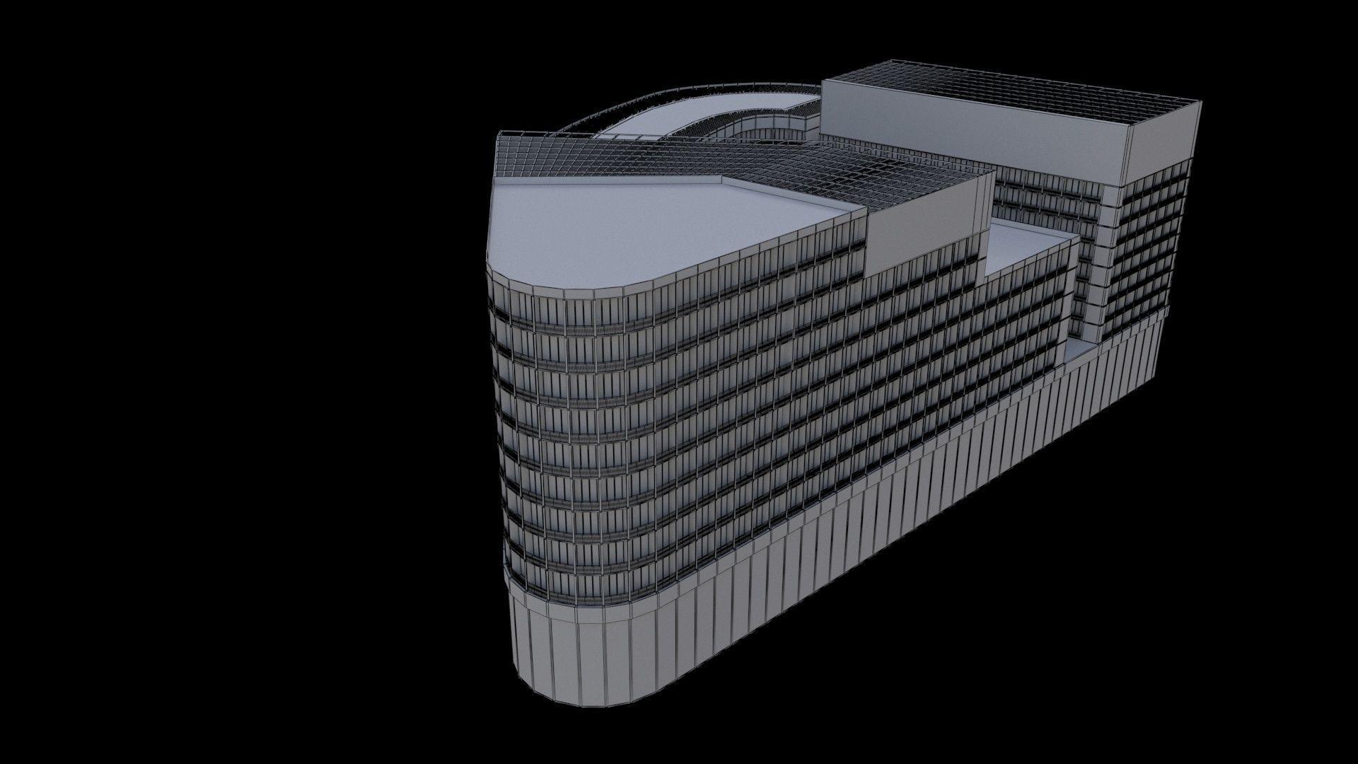 BuildingofficeY 3D model_5
