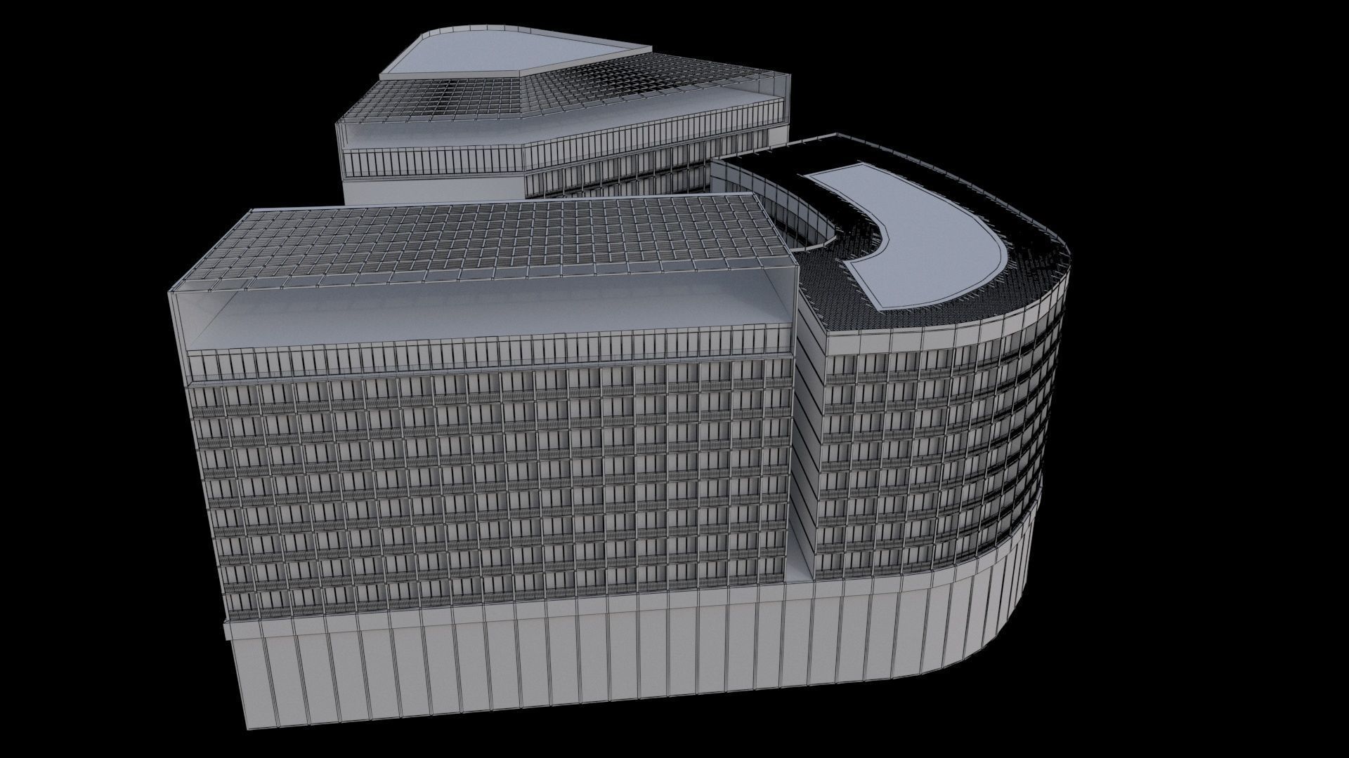 BuildingofficeY 3D model_7