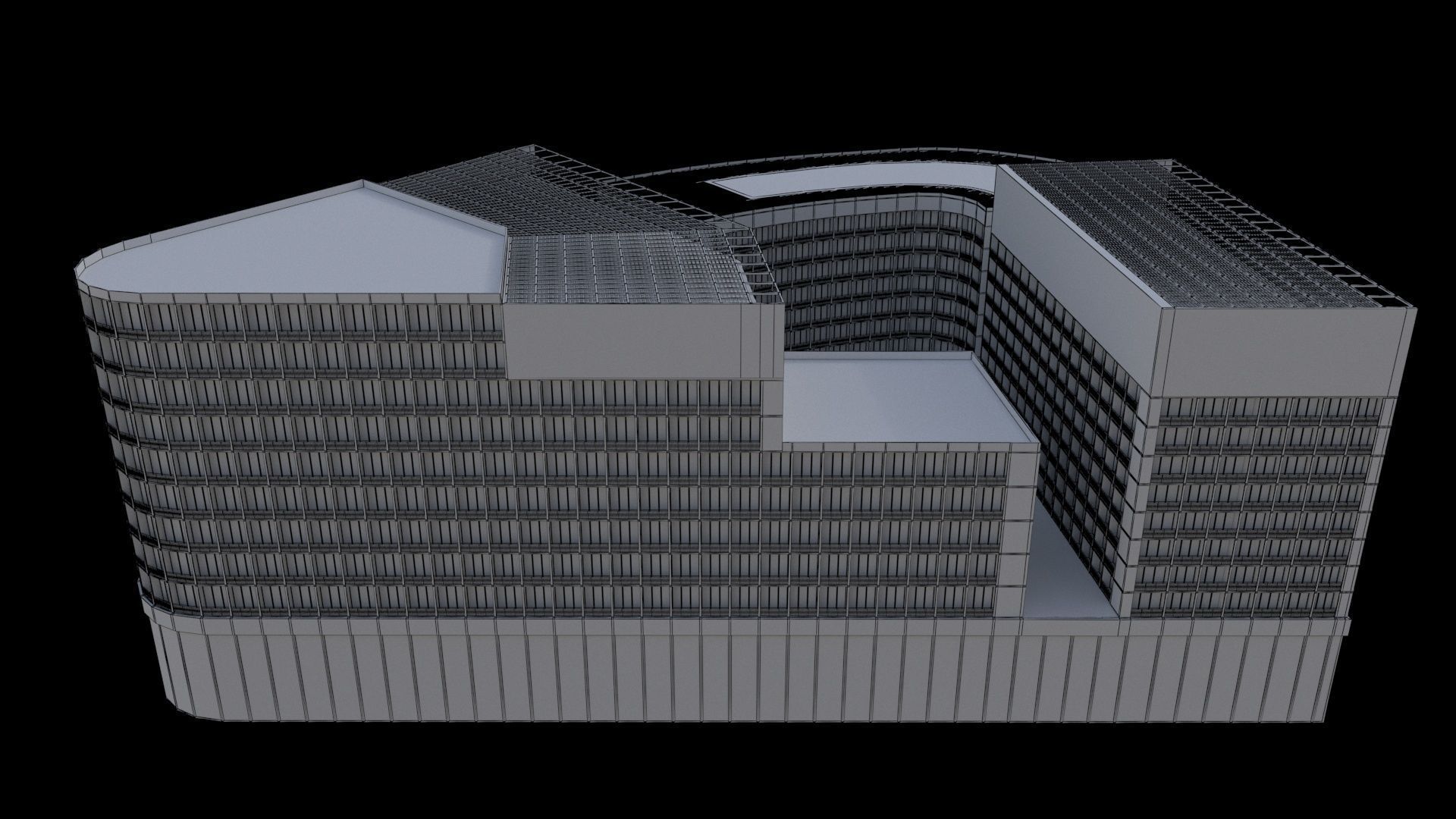 BuildingofficeY 3D model_6