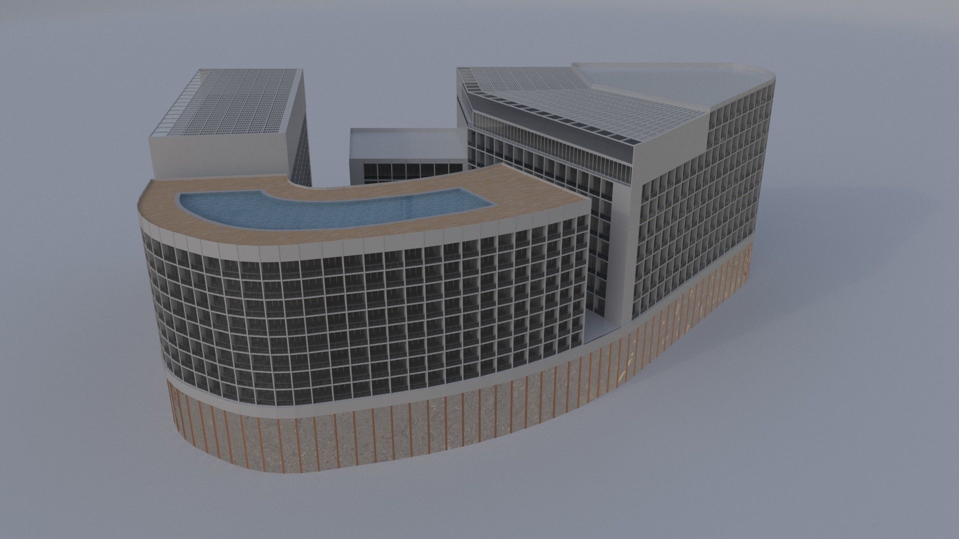 BuildingofficeY 3D model_4