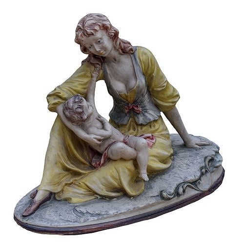 statue05 Low-poly 3D model