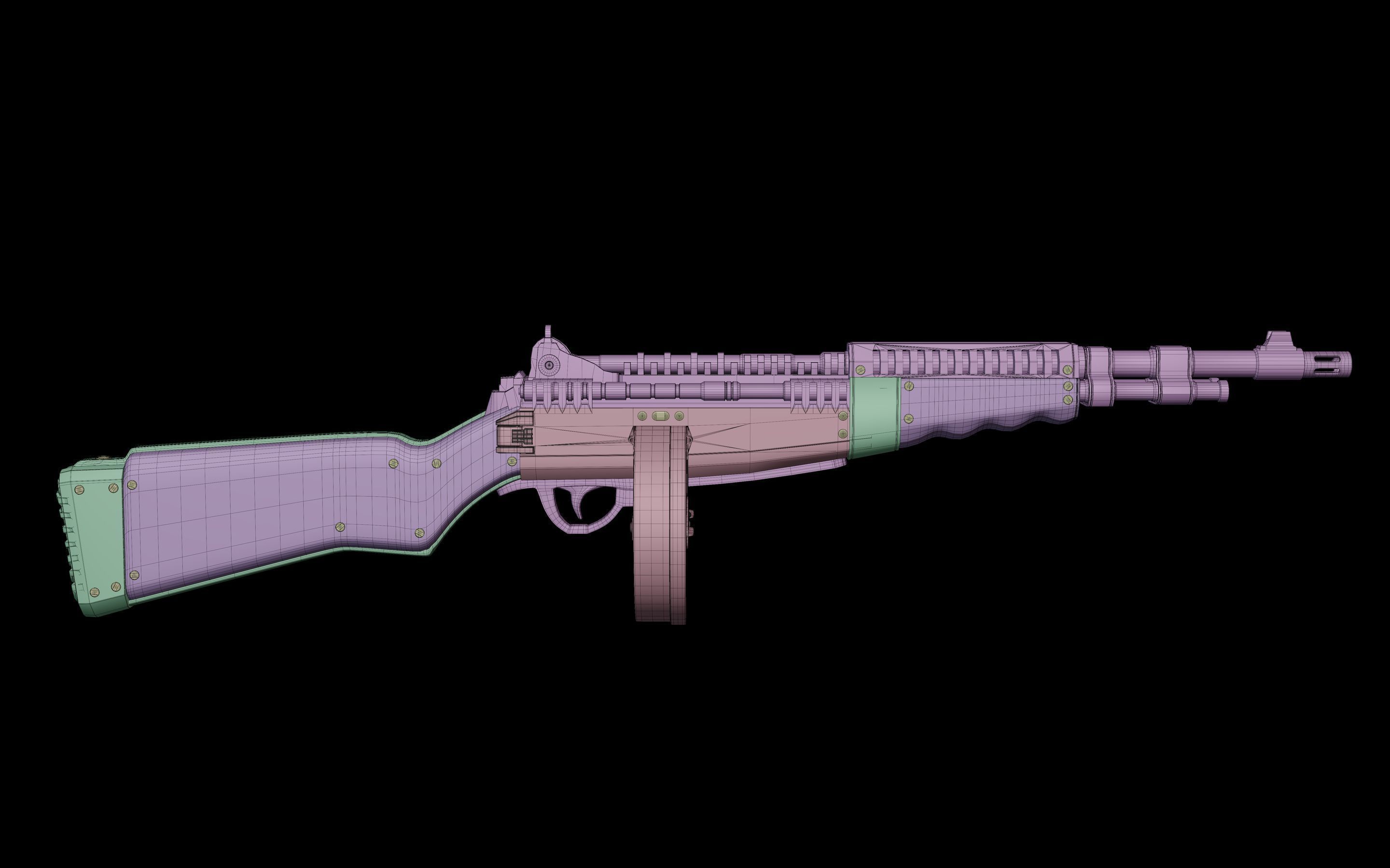 M14 prototype 3D model_4