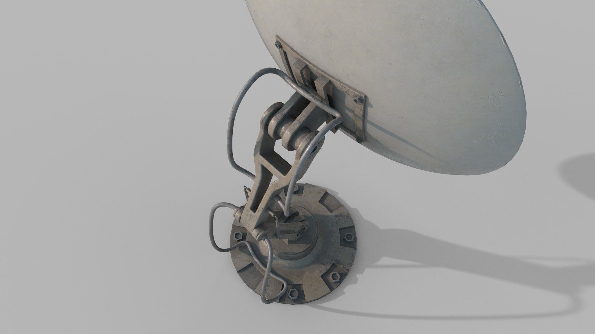 Satellite dish Free 3D model_3