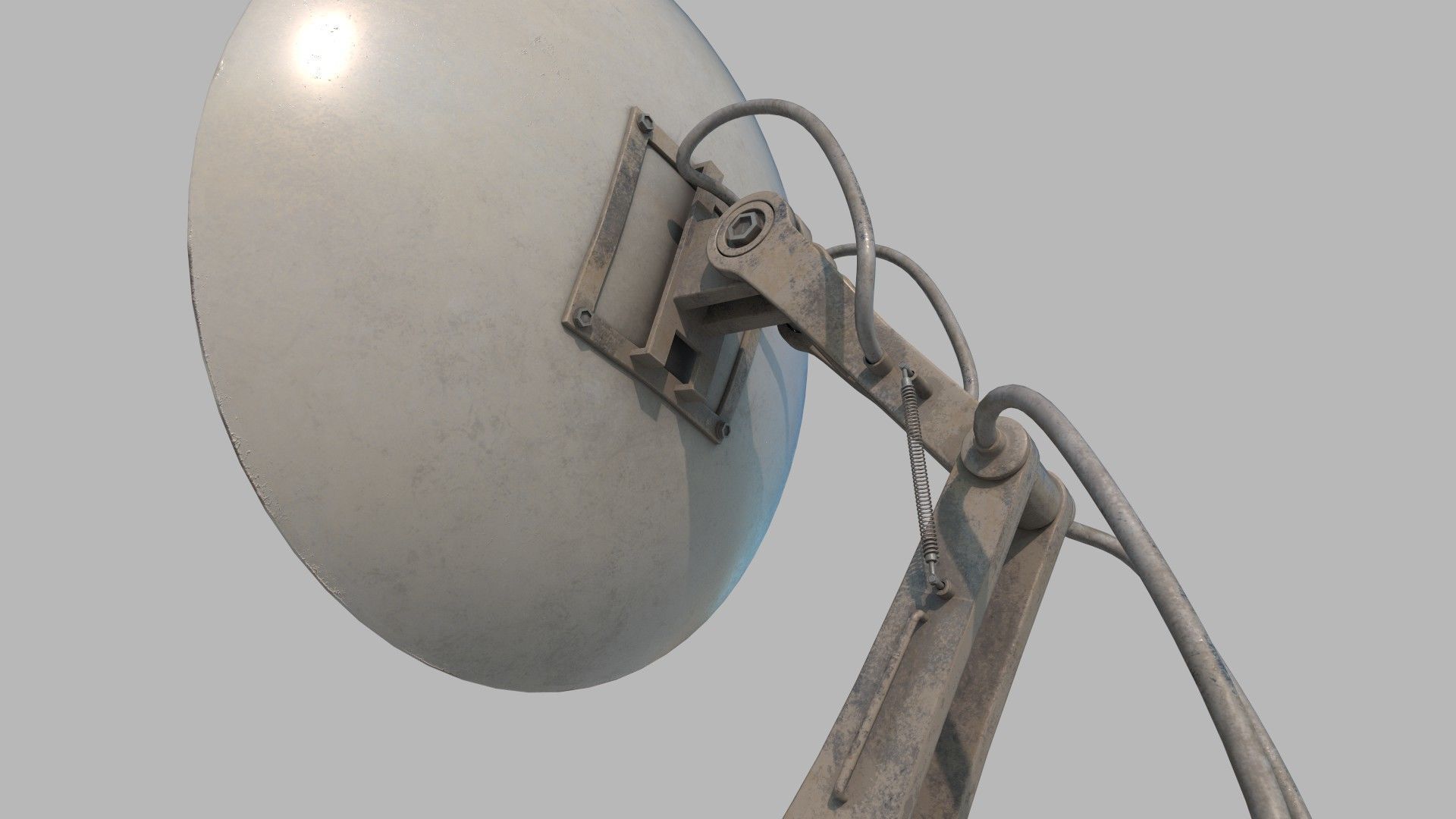 Satellite dish Free 3D model_4