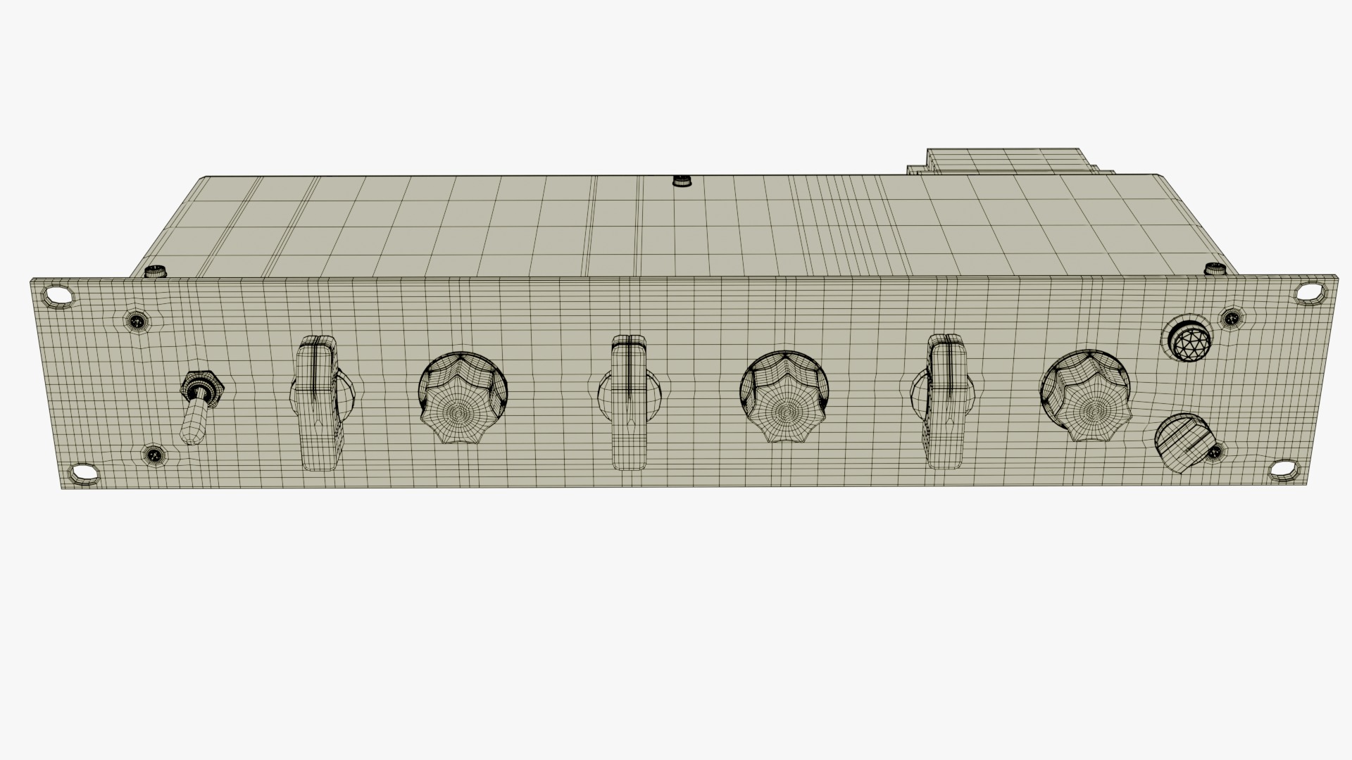 Tube-Tech ME 1B Midrange Equalizer 3D model_11