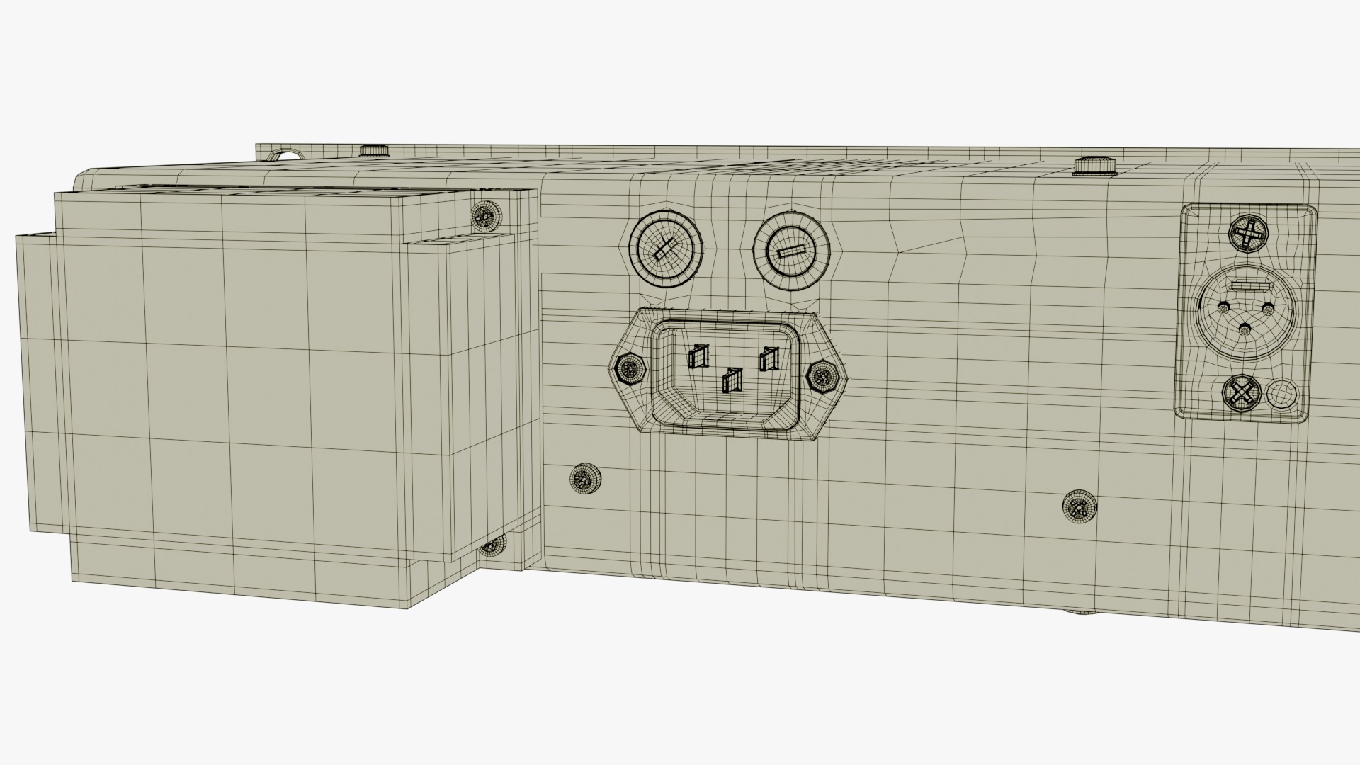 Tube-Tech ME 1B Midrange Equalizer 3D model_14