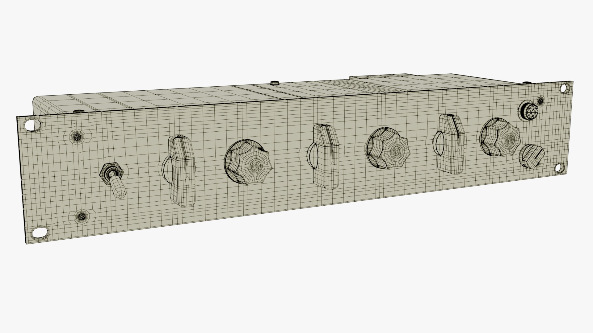 Tube-Tech ME 1B Midrange Equalizer 3D model_10